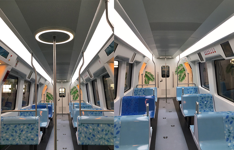 Chinese train interior design