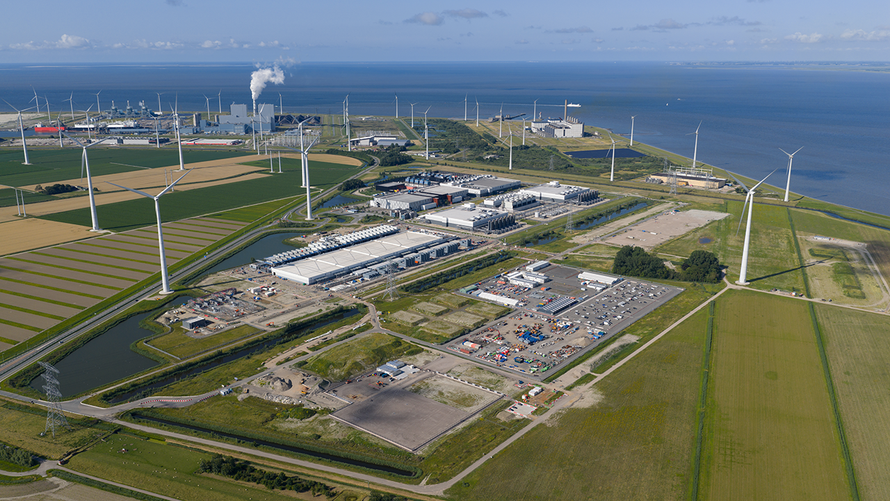 Data centre next to the sea