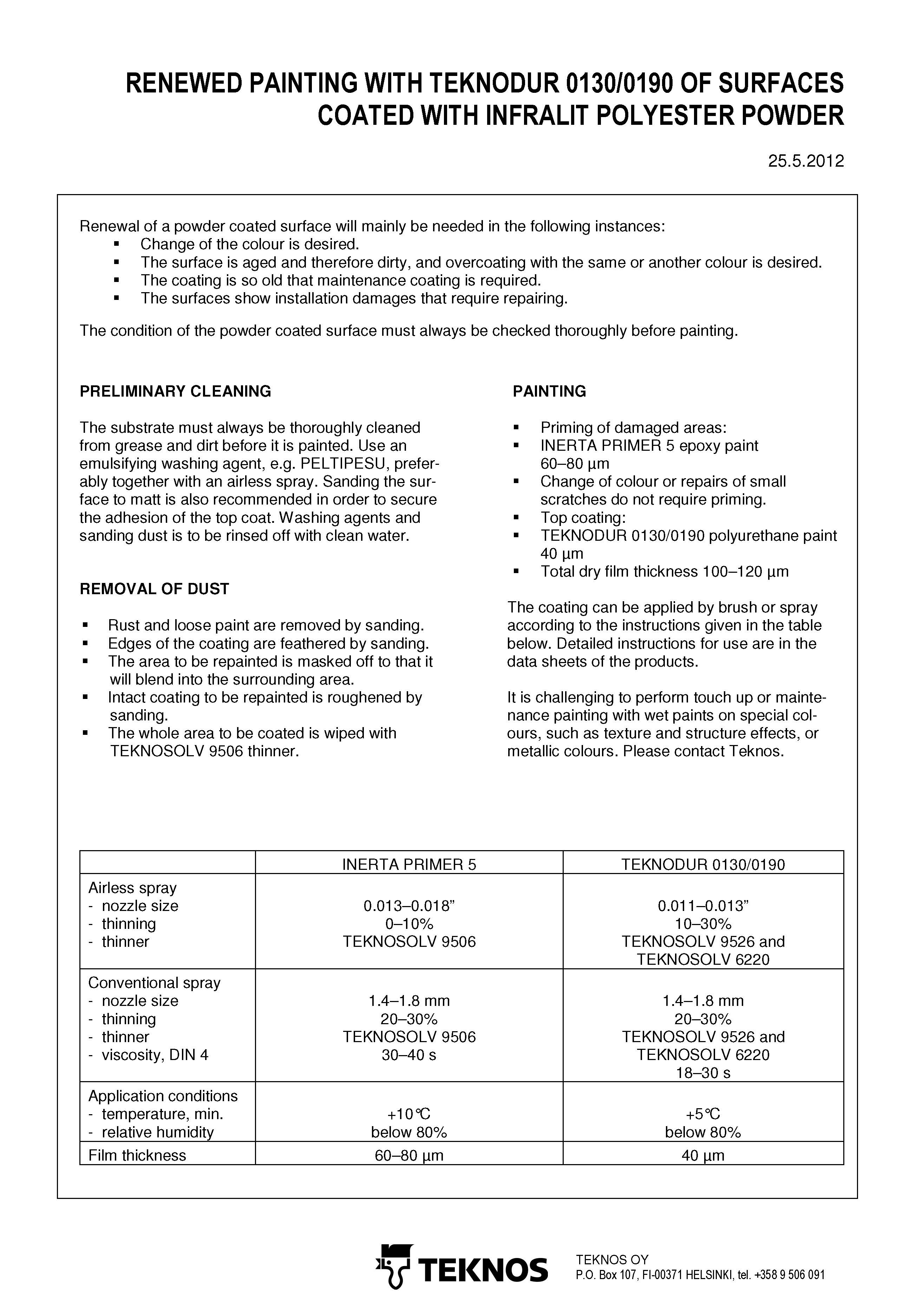 Powder Coatings - Teknos