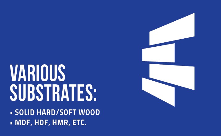 Various substrates_Metal_Wood_Oak_Pine_MDF